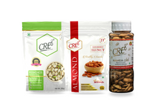 Pistachios Roasted Salted + Almond Kernels + Mamra Giri Almonds - Combo 750gm